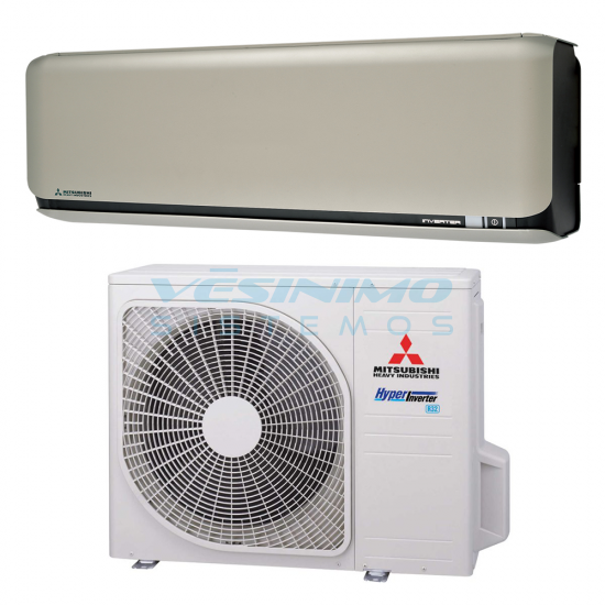 Mitsubishi Heavy Industries šilumos siurblys oras-oras SRK-ZSX Titanium, 3.5/4.3 kW Mitsubishi Heavy Industries šilumos siurblys oras-oras SRK-ZSX Titanium, 3.5/4.3 kW